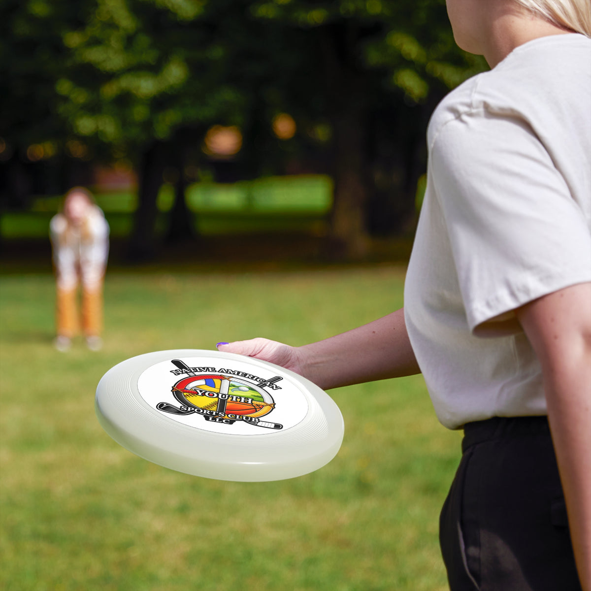 Wham-O Frisbee — Native American Youth Sports Club Logo Disc