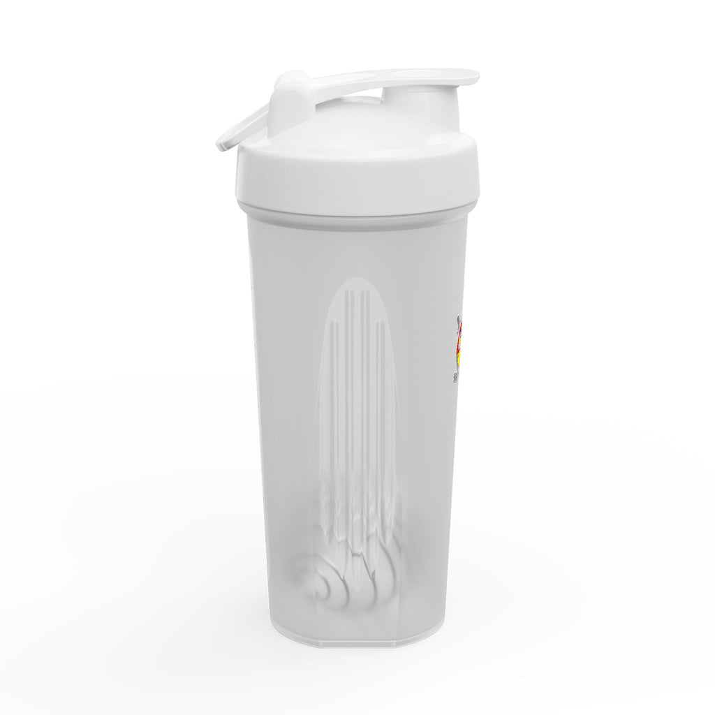 Protein Shaker Bottle with Colorful Fitness Logo — Gym Shake Cup for Workout Nutrition