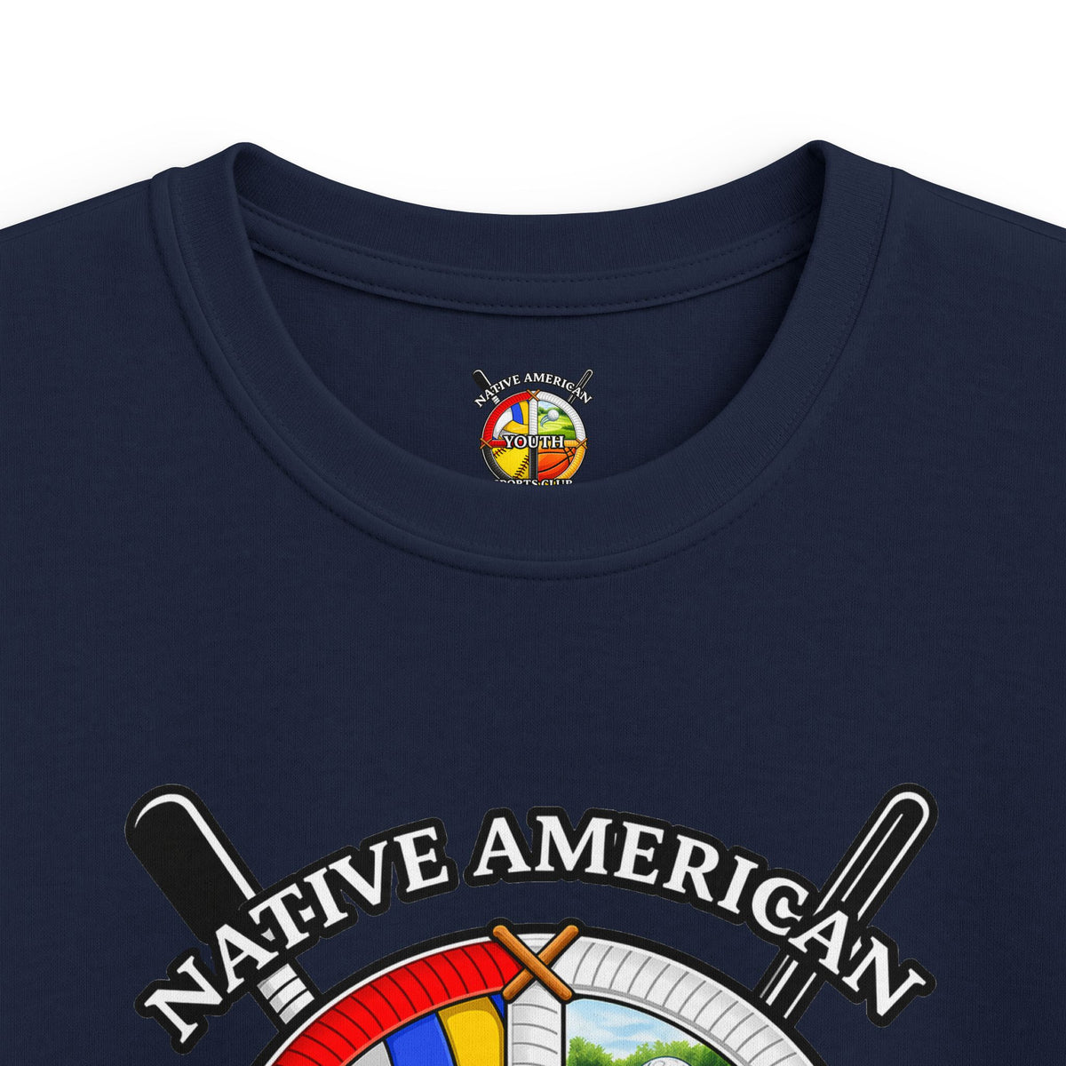 Native American Youth Sports Club Kids T‑Shirt — Multi‑Sport Logo Tee
