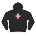 Butterfly Ribbon Cross Hoodie — Pink Awareness Champion Sweatshirt
