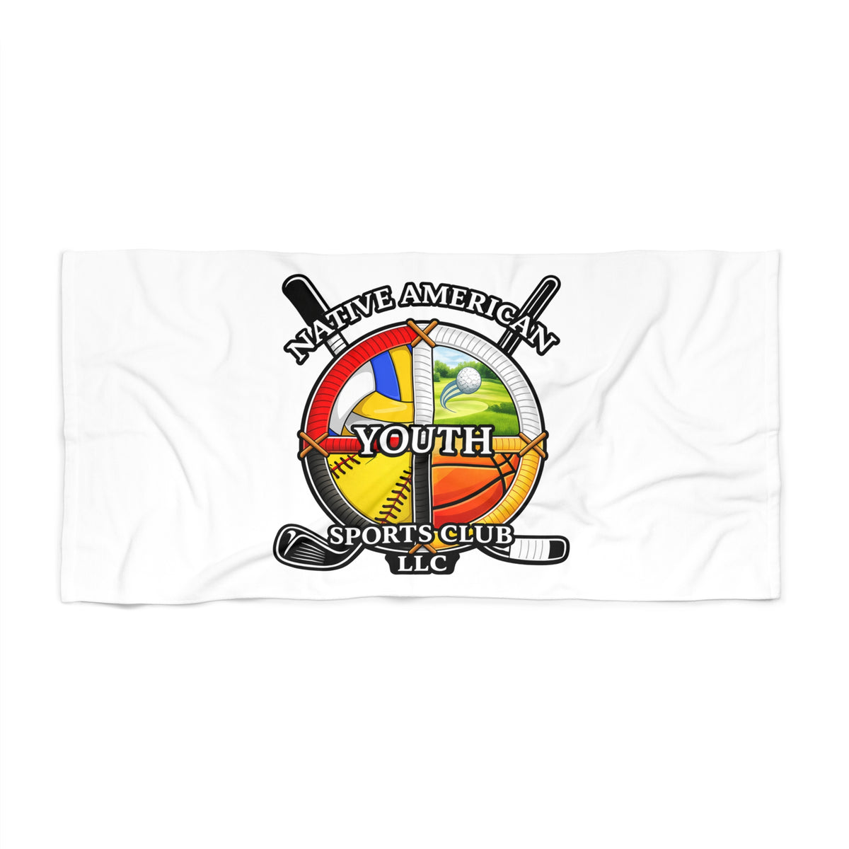Native American Youth Sports Club Beach Towel