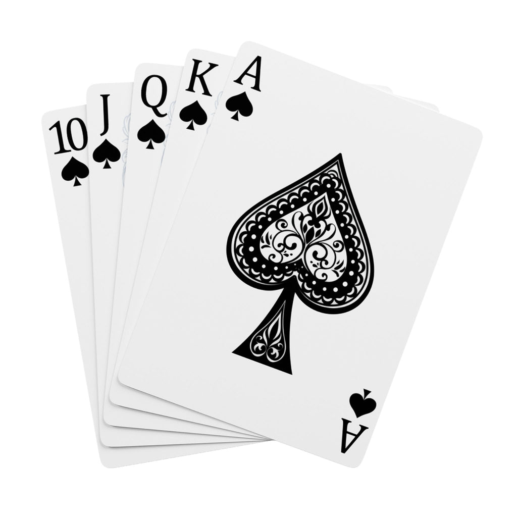 Native American Youth Sports Club Poker Playing Cards — Custom Ace Spade Design