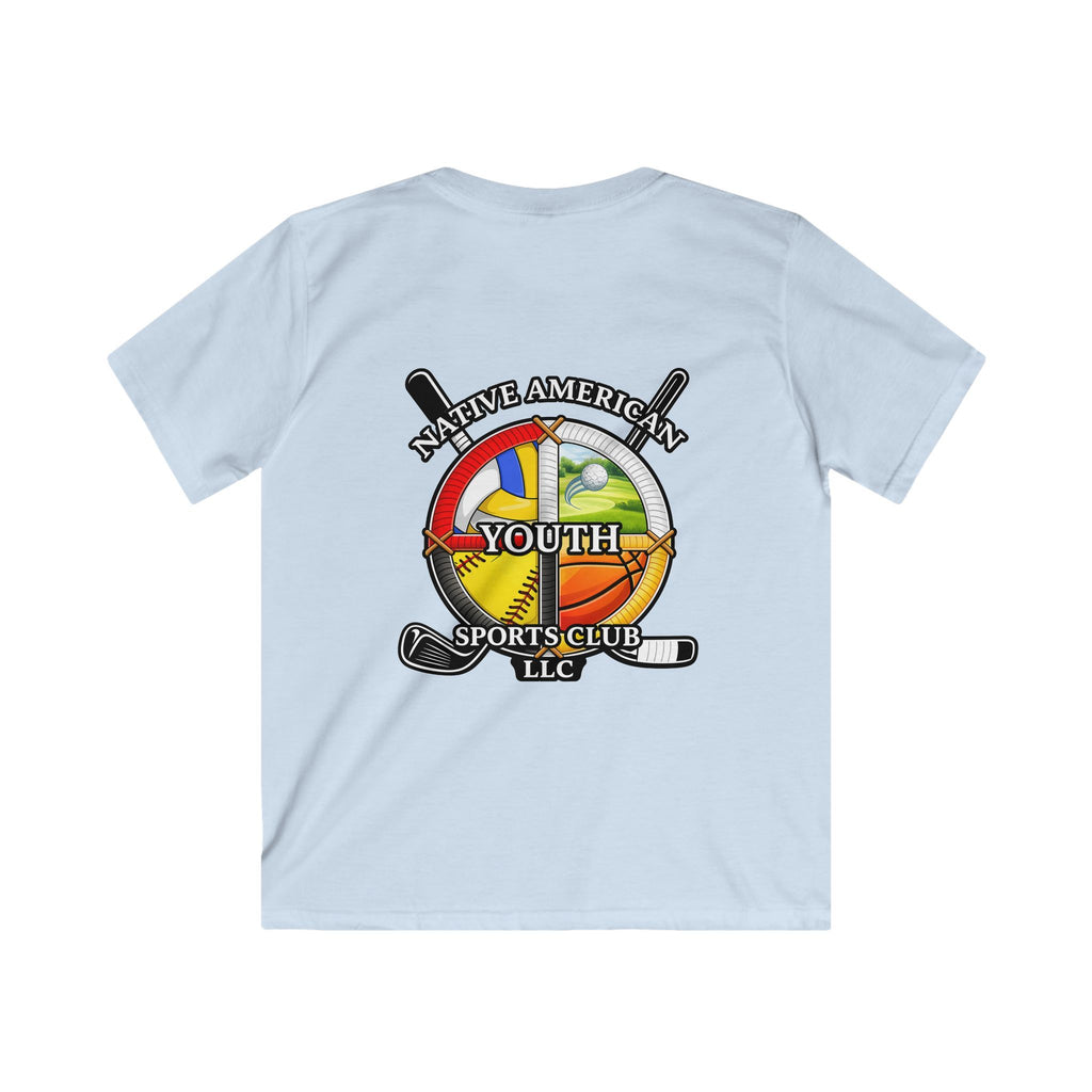 Native American Youth Sports Club Kids T‑Shirt — Multi‑Sport Logo Tee