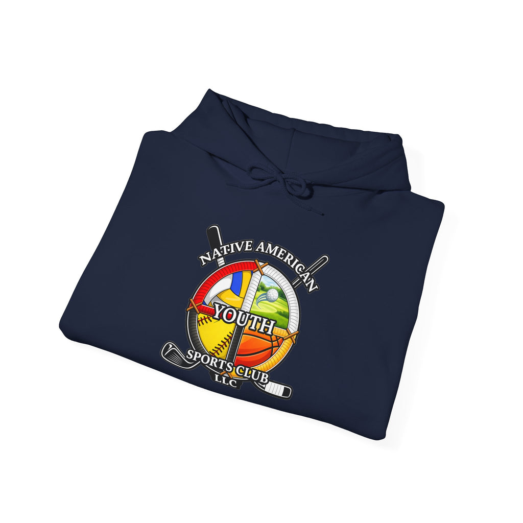 Youth Sports Club Hockey Hoodie - Retro Rainbow Logo