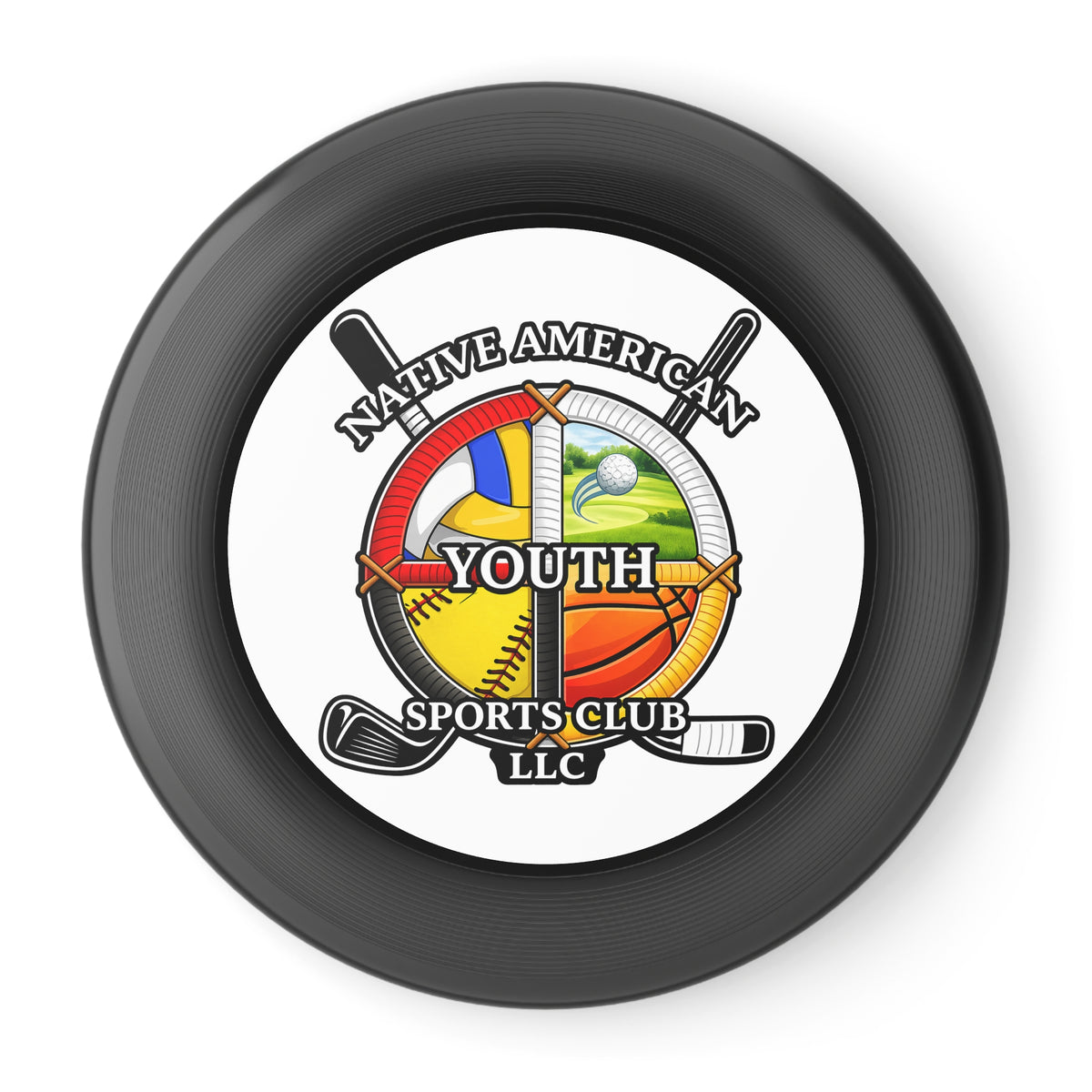 Wham-O Frisbee — Native American Youth Sports Club Logo Disc
