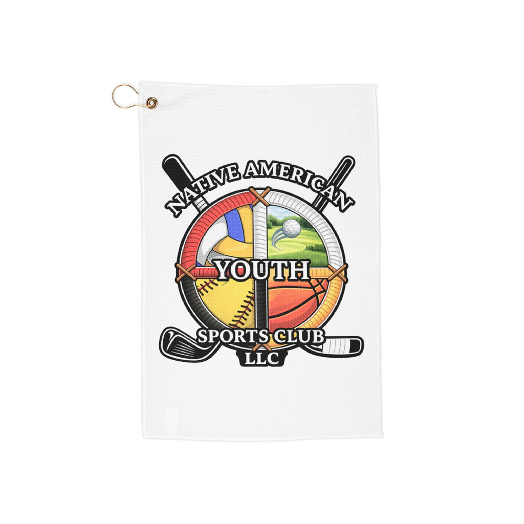 Native American Youth Sports Club Golf Towel – Team Logo, Multi-Sport Design