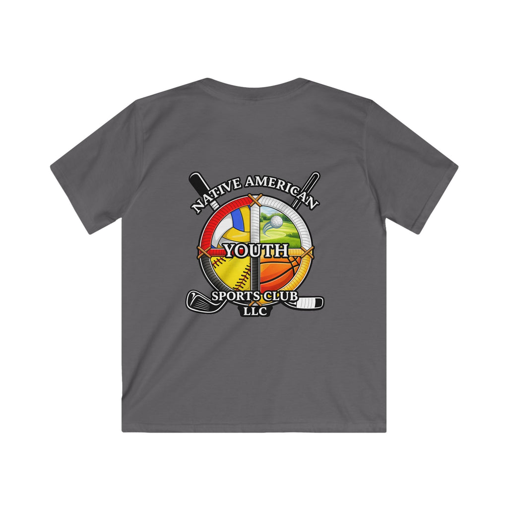 Native American Youth Sports Club Kids T‑Shirt — Multi‑Sport Logo Tee