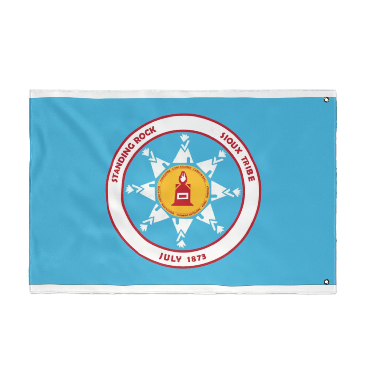 Standing Rock Sioux Tribe Seal Flag — Double-Sided Tribal Emblem Outdoor Flag