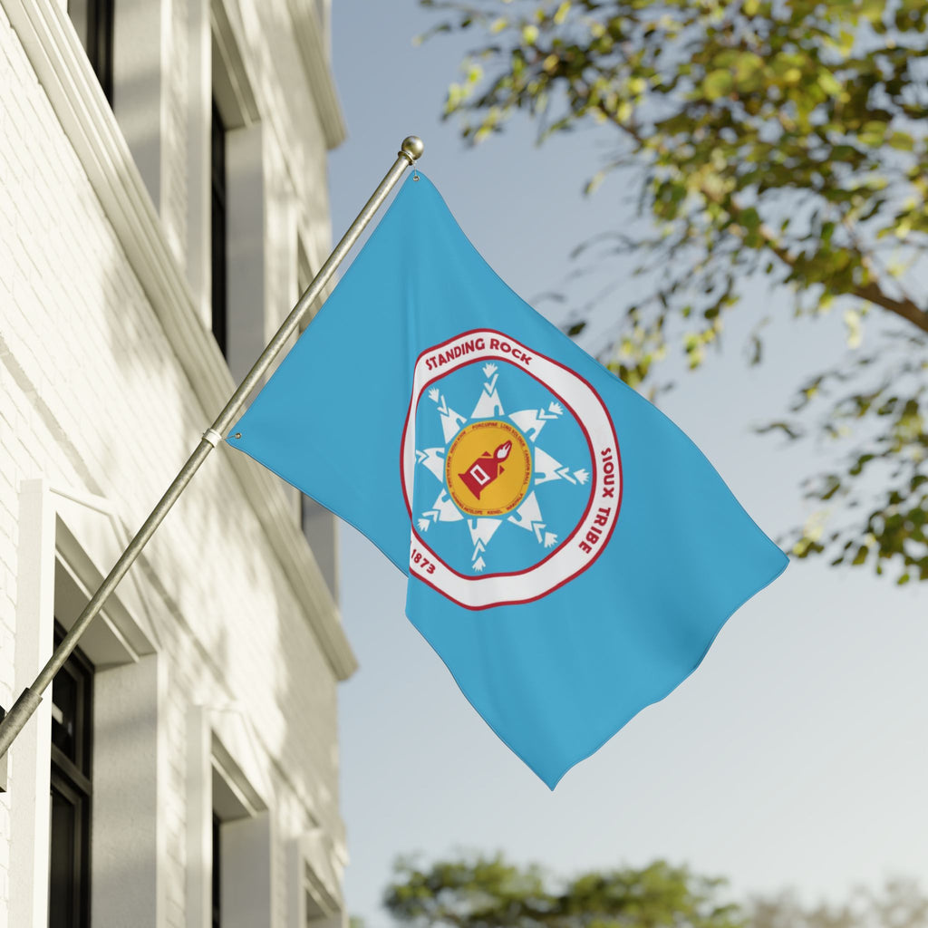 Standing Rock Sioux Tribe Seal Flag — Double-Sided Tribal Emblem Outdoor Flag