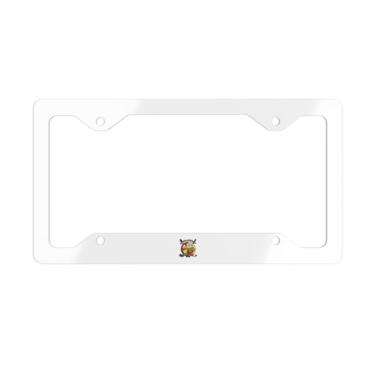 Metal License Plate Frame — Sleek Brushed Stainless Steel Car Tag Holder