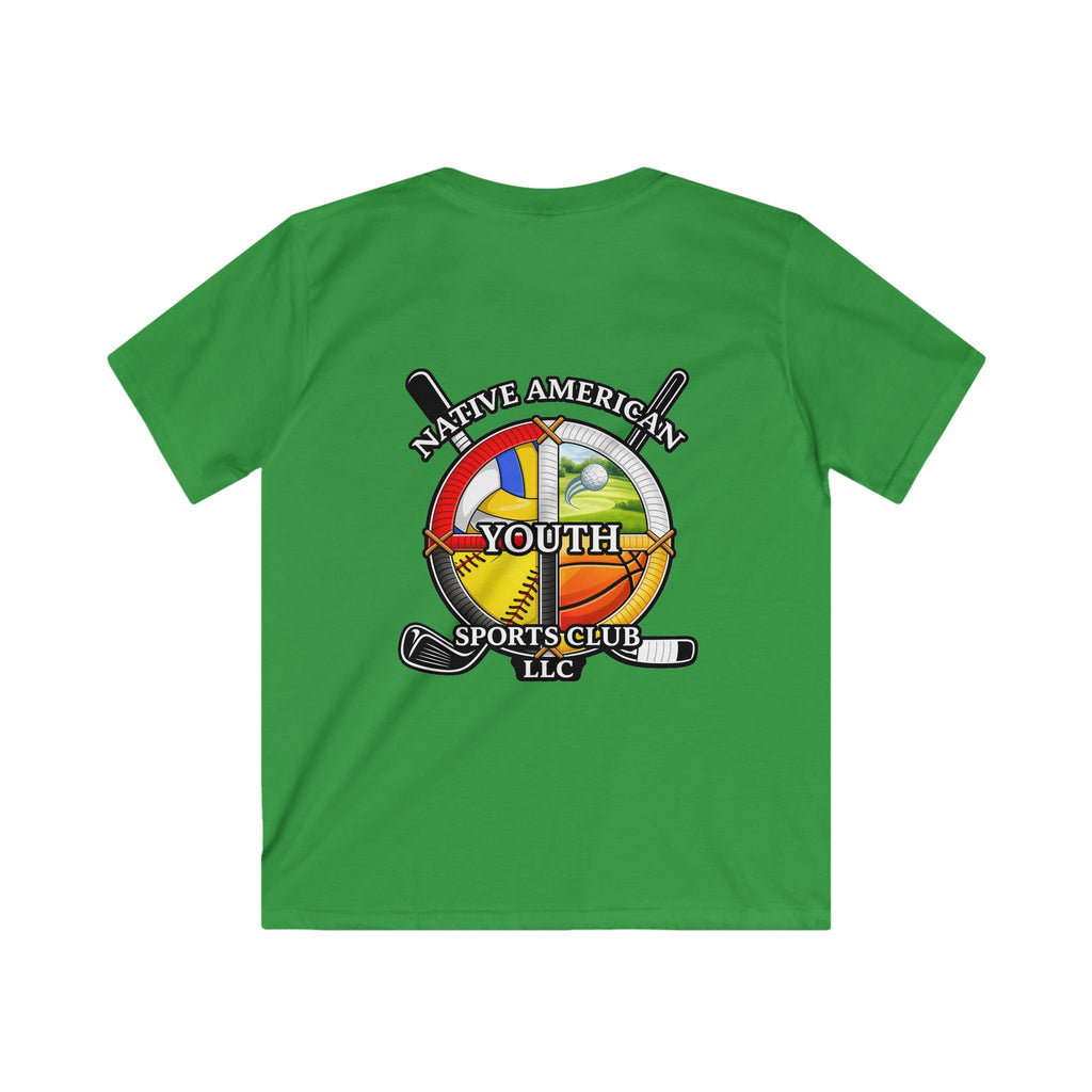 Native American Youth Sports Club Kids T‑Shirt — Multi‑Sport Logo Tee