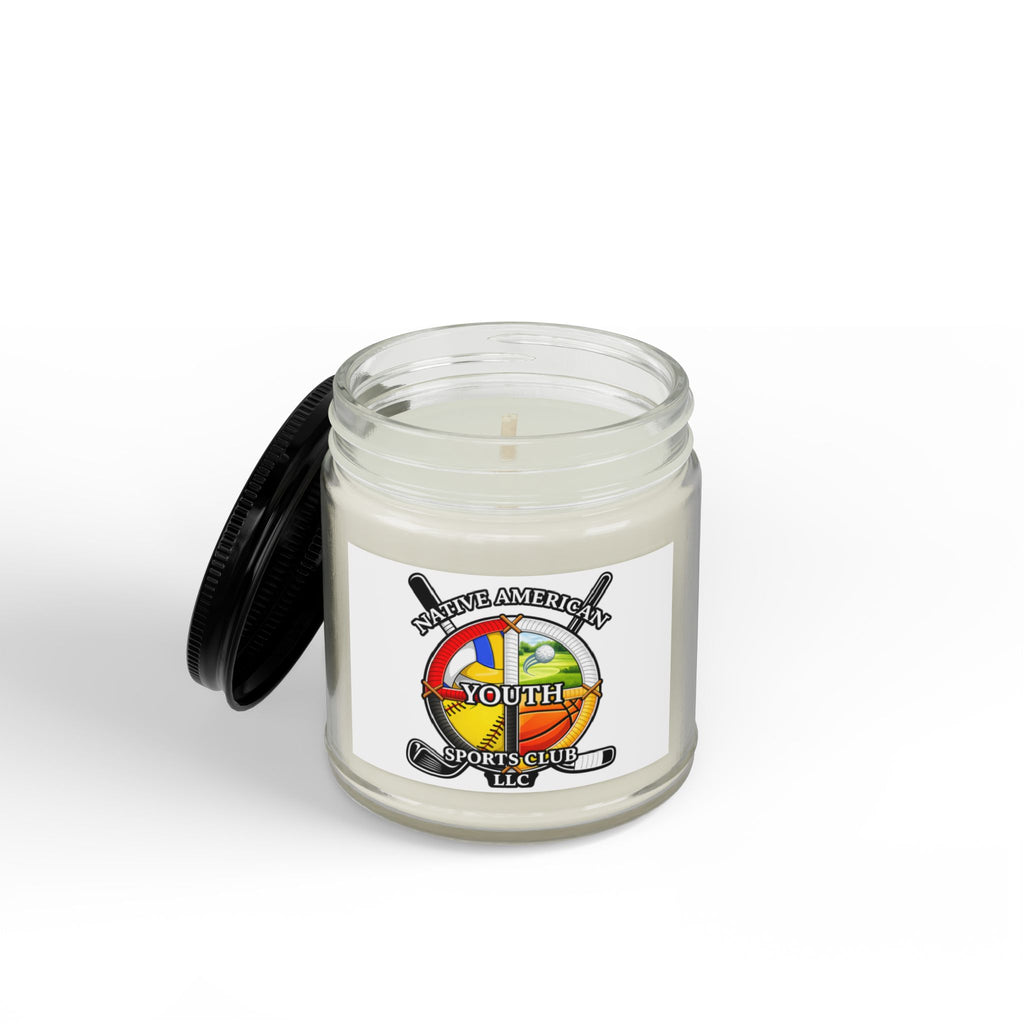 Youth Sports Club Soy Candle (4oz & 9oz) – Scented Amber Jar with Black Lid