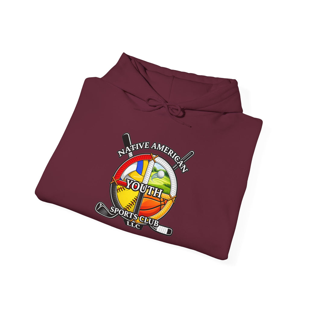Youth Sports Club Hockey Hoodie - Retro Rainbow Logo