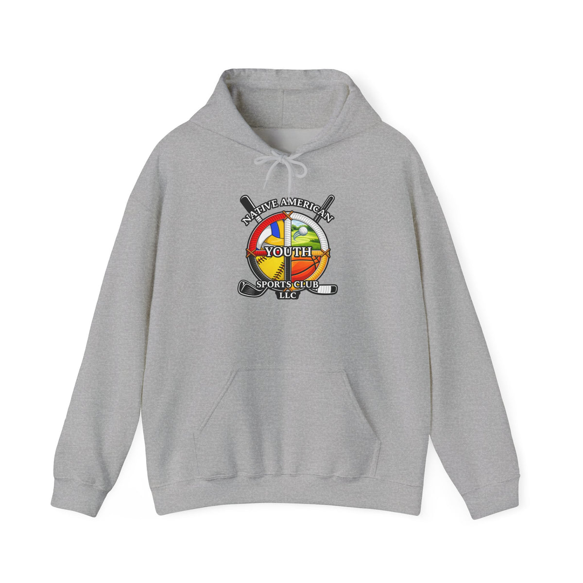 Youth Sports Club Hockey Hoodie - Retro Rainbow Logo