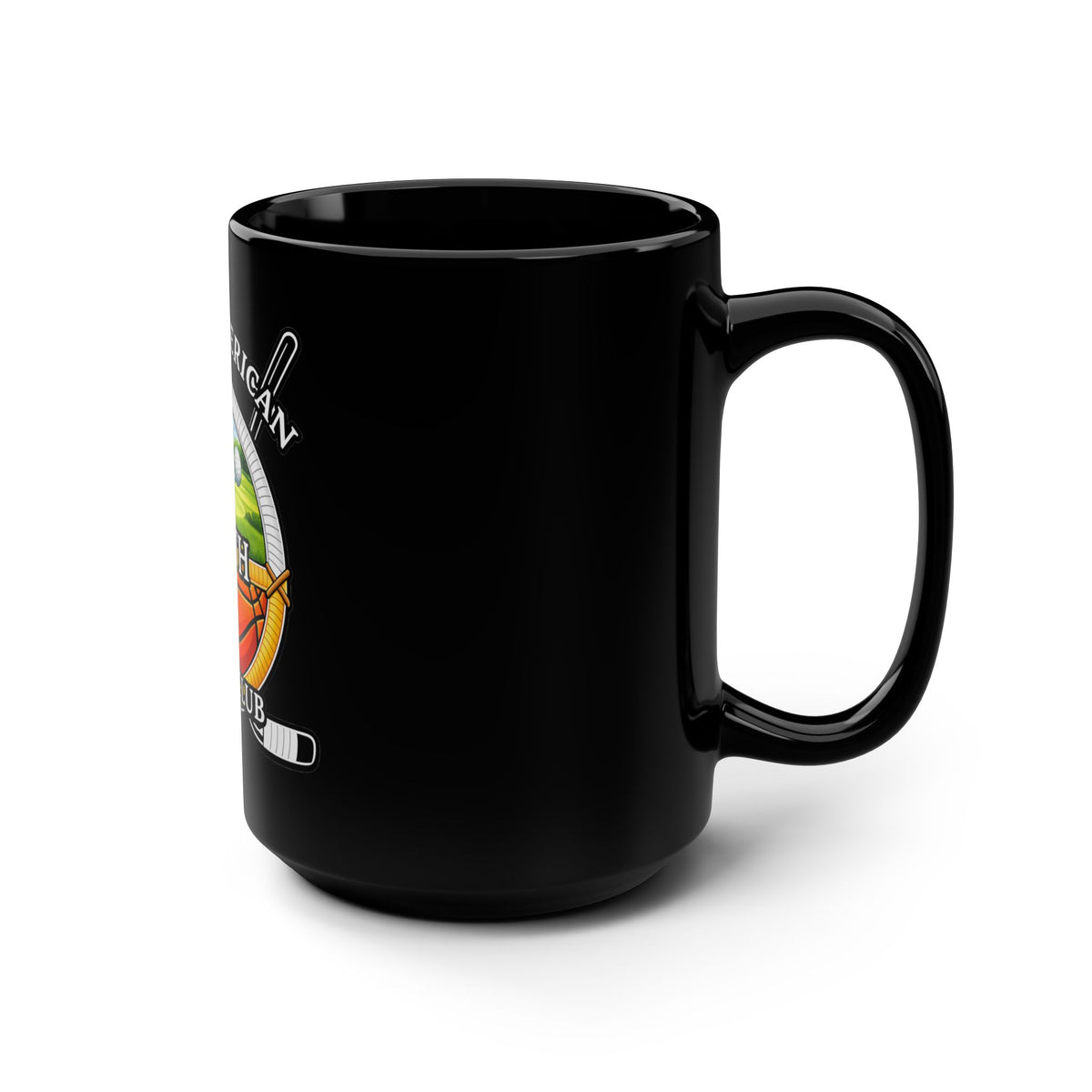 Native American Youth Sports Club 15oz Black Mug