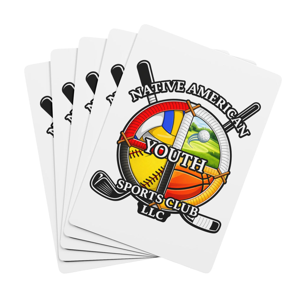 Native American Youth Sports Club Poker Playing Cards — Custom Ace Spade Design