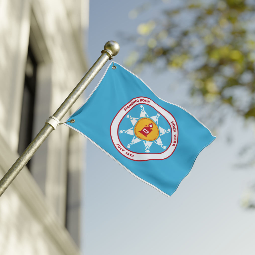 Standing Rock Sioux Tribe Seal Flag — Double-Sided Tribal Emblem Outdoor Flag