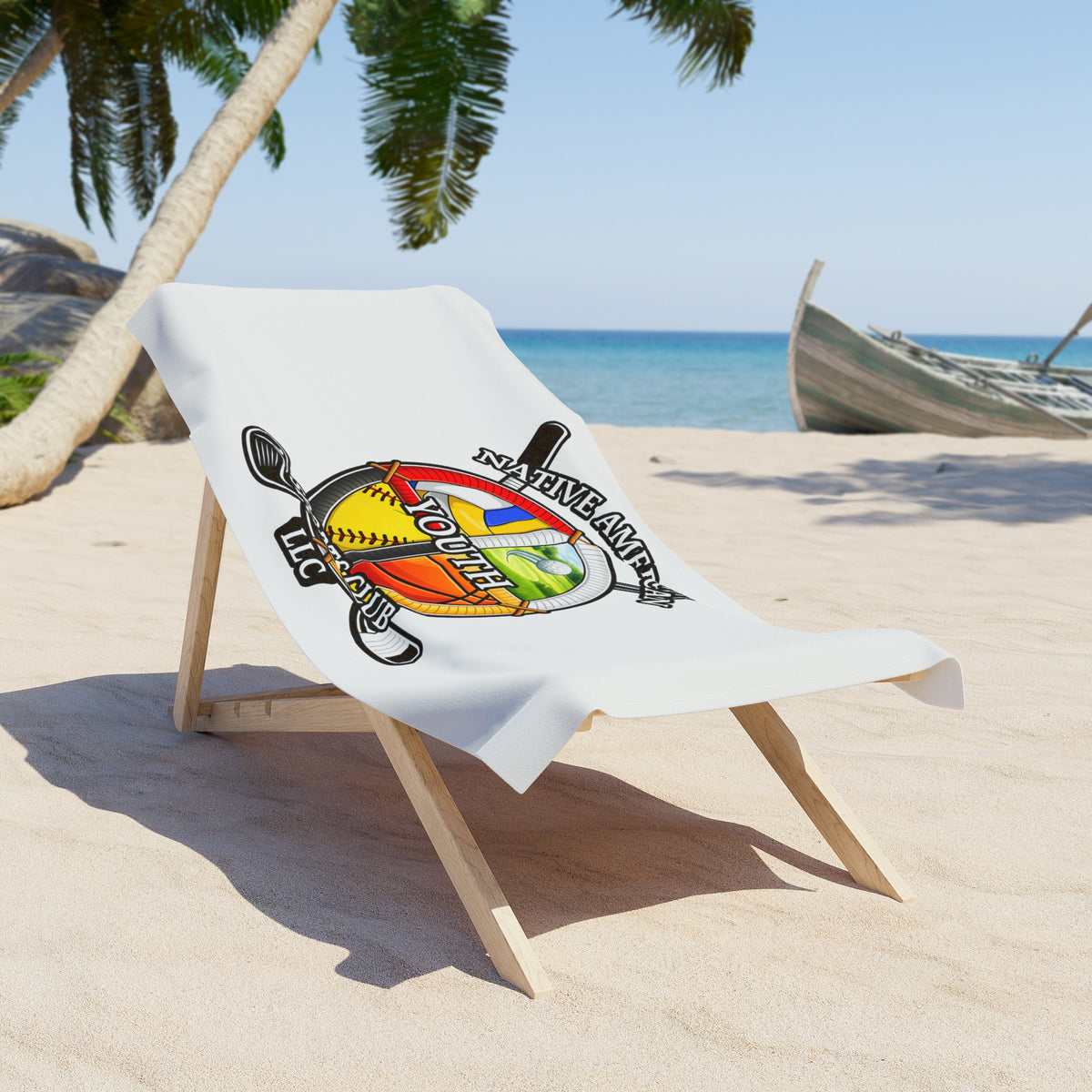 Native American Youth Sports Club Beach Towel