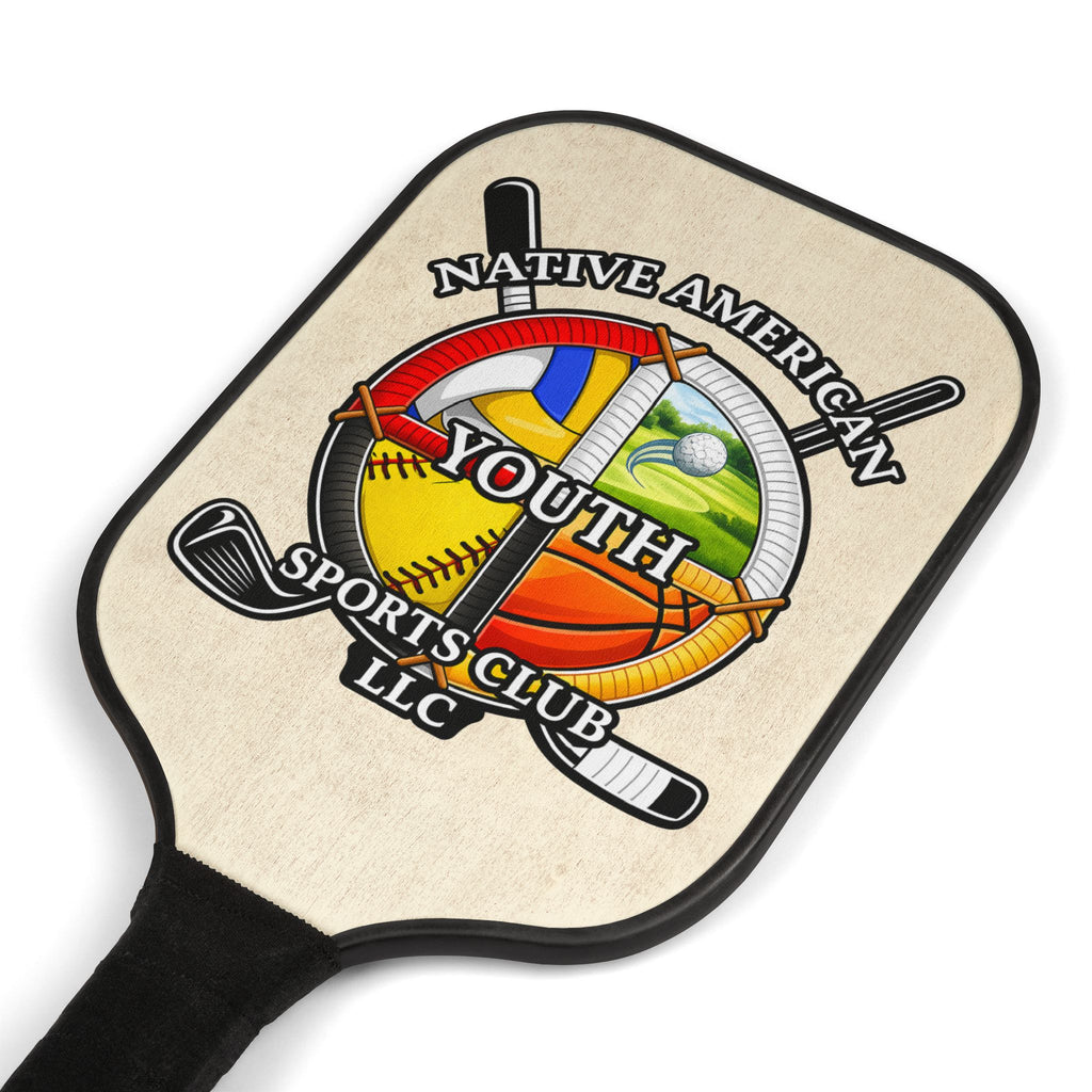 Youth Sports Club Pickleball Paddle Set — Native American Youth Design (2 Paddles + 2 Balls)