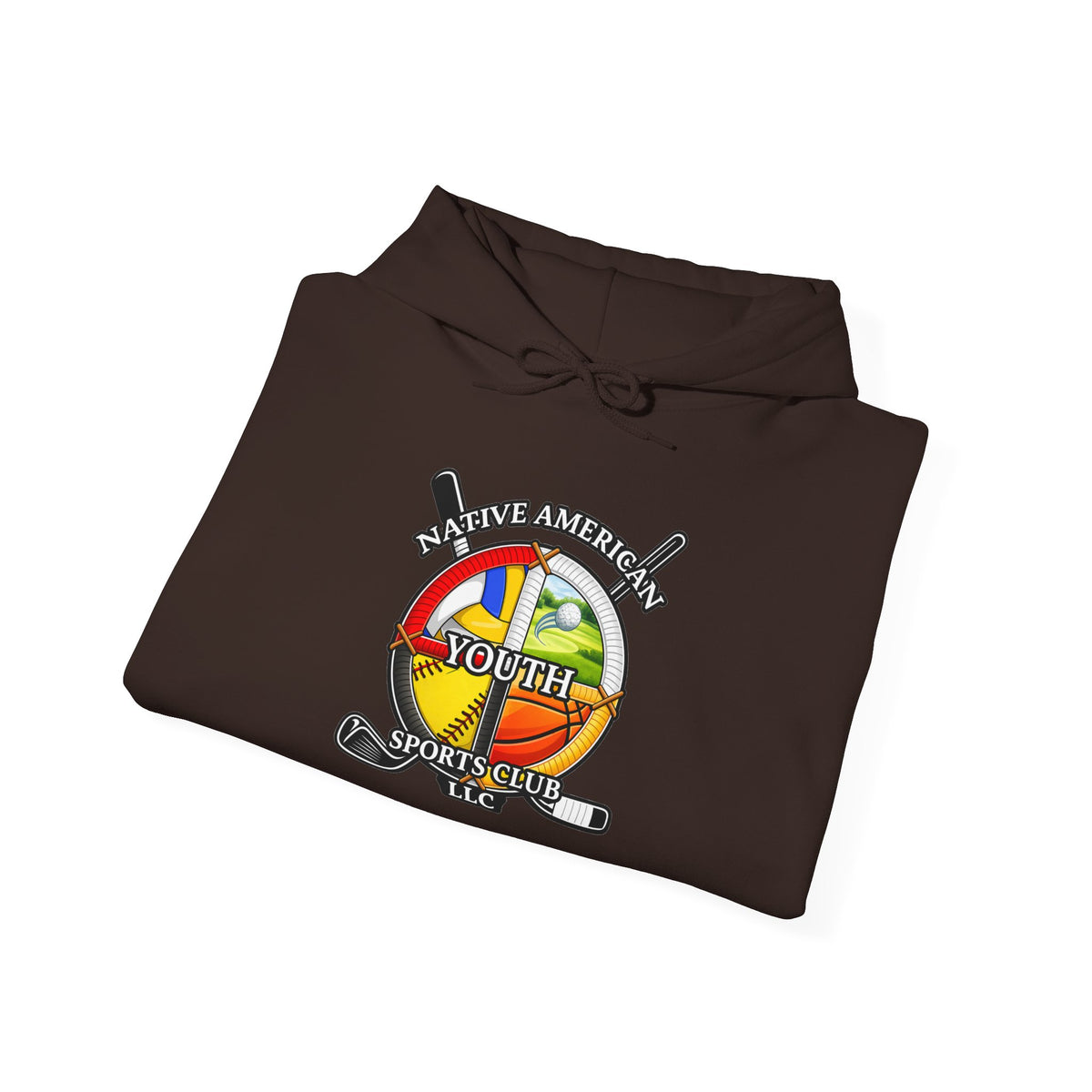 Youth Sports Club Hockey Hoodie - Retro Rainbow Logo