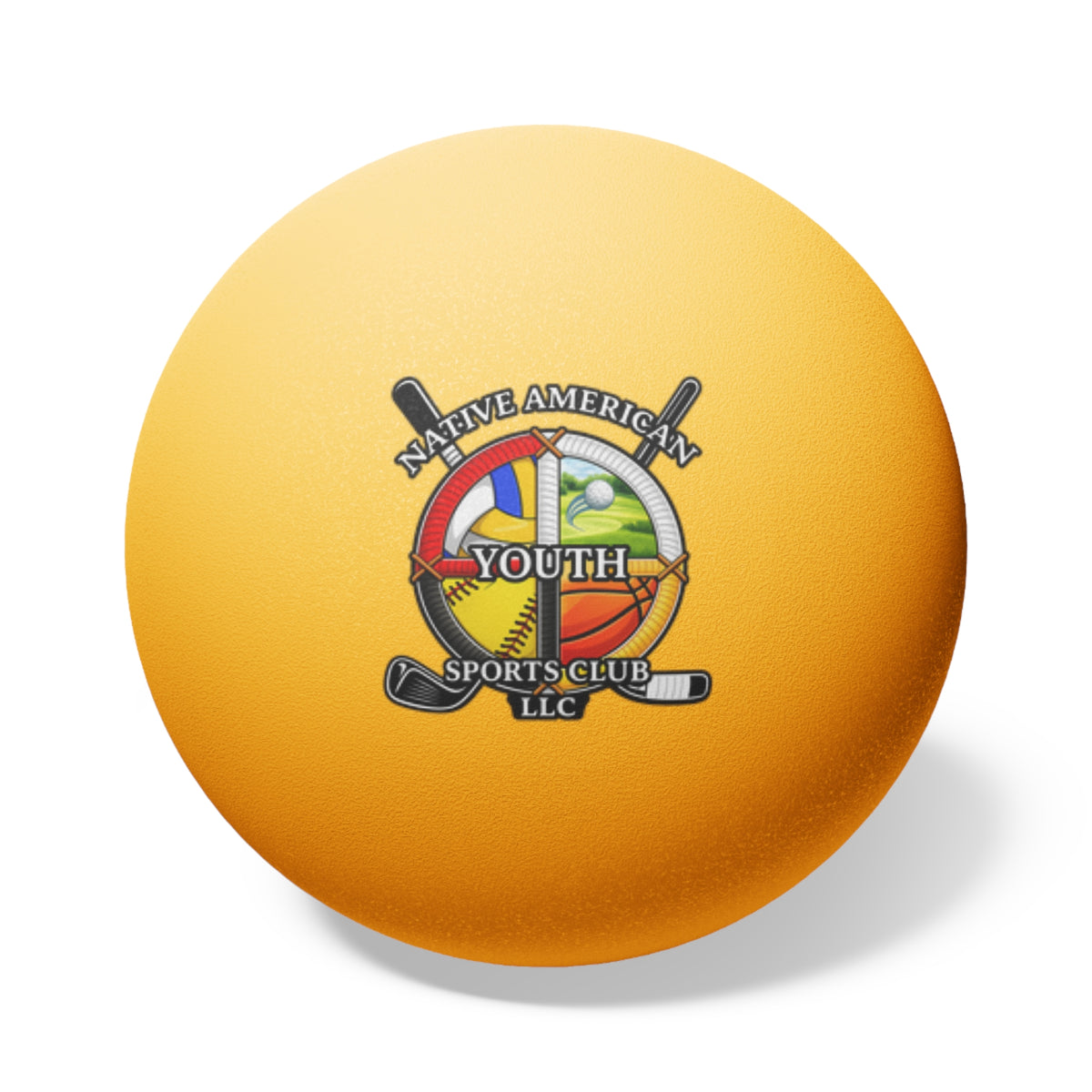 Youth Sports Club Ping Pong Balls – Pack of 6 with Native American Youth Logo