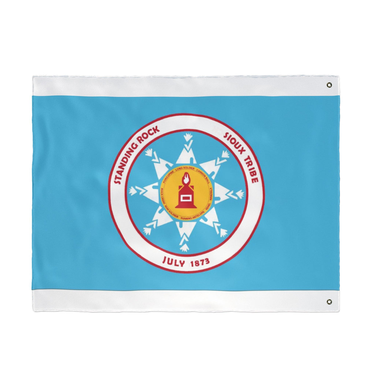 Standing Rock Sioux Tribe Seal Flag — Double-Sided Tribal Emblem Outdoor Flag