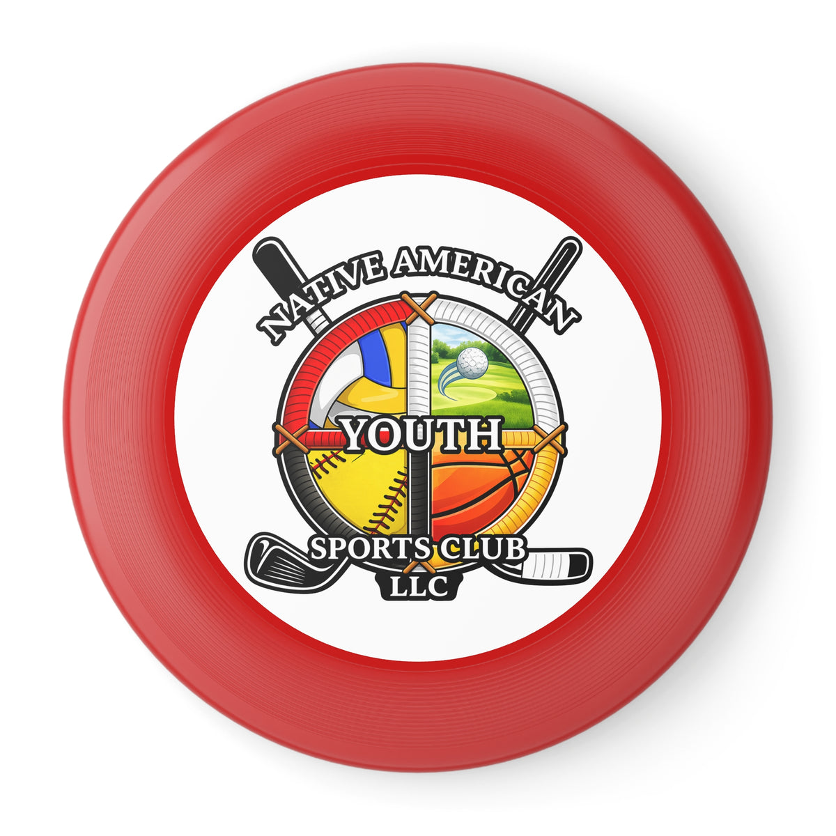 Wham-O Frisbee — Native American Youth Sports Club Logo Disc