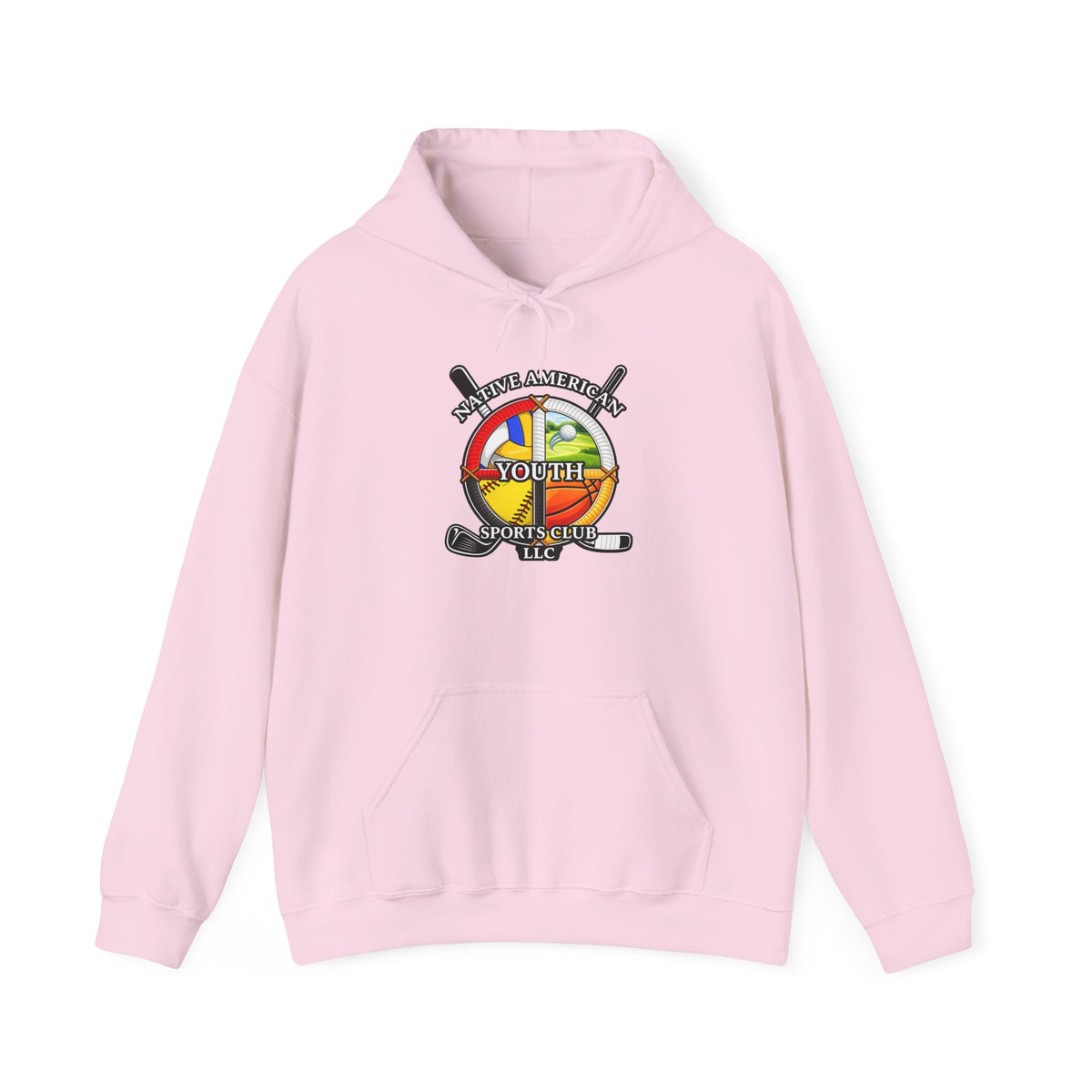 Youth Sports Club Hockey Hoodie - Retro Rainbow Logo