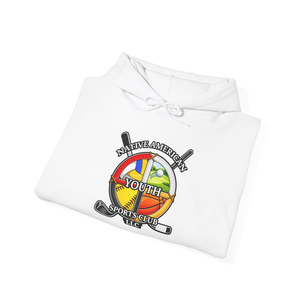 Youth Sports Club Hockey Hoodie - Retro Rainbow Logo