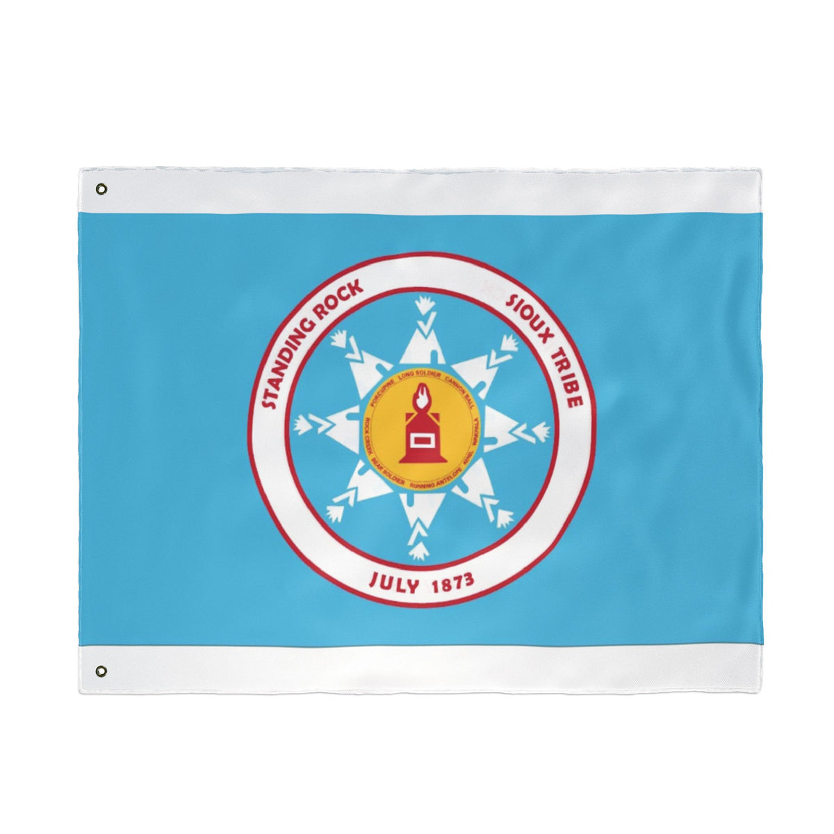 Standing Rock Sioux Tribe Seal Flag — Double-Sided Tribal Emblem Outdoor Flag