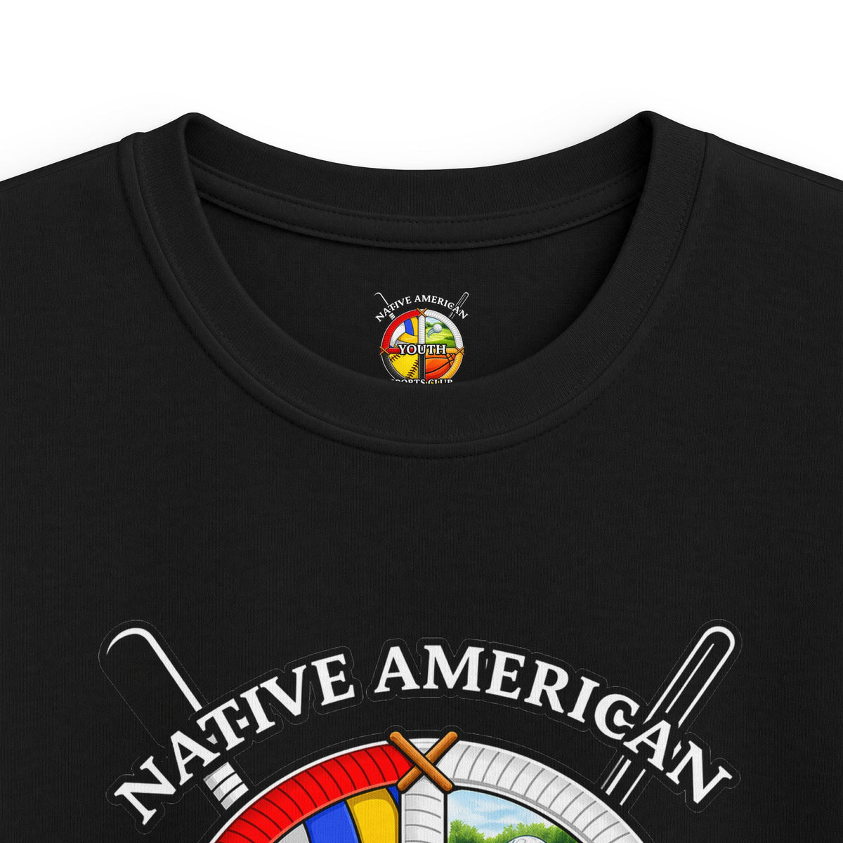 Native American Youth Sports Club Kids T‑Shirt — Multi‑Sport Logo Tee