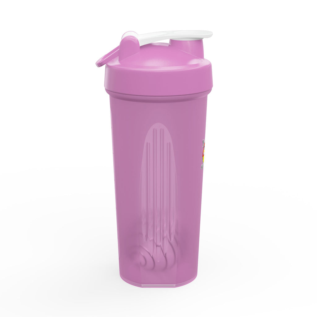 Protein Shaker Bottle with Colorful Fitness Logo — Gym Shake Cup for Workout Nutrition