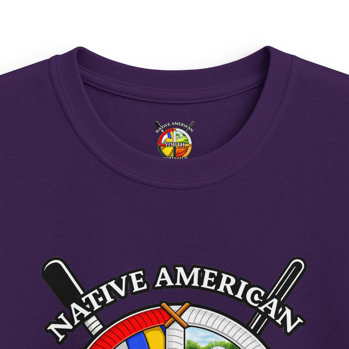 Native American Youth Sports Club Kids T‑Shirt — Multi‑Sport Logo Tee