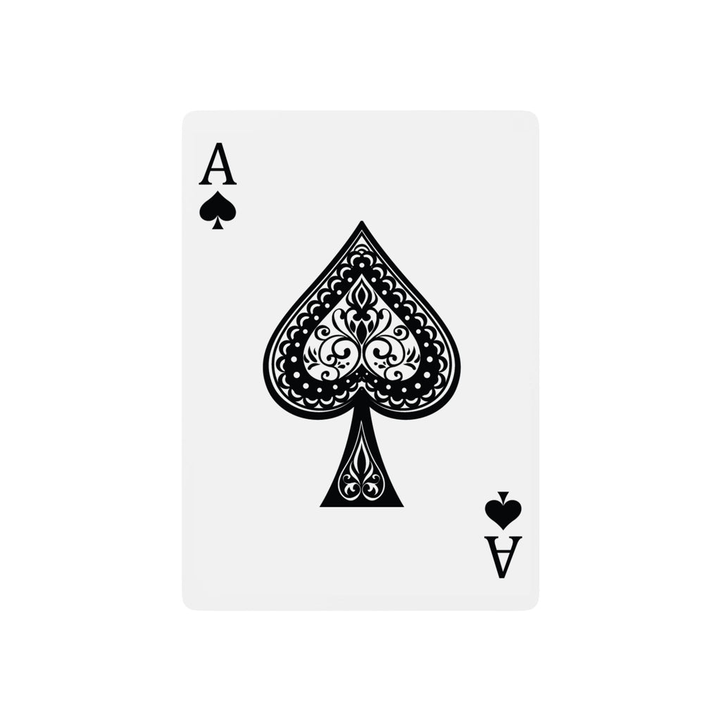 Native American Youth Sports Club Poker Playing Cards — Custom Ace Spade Design