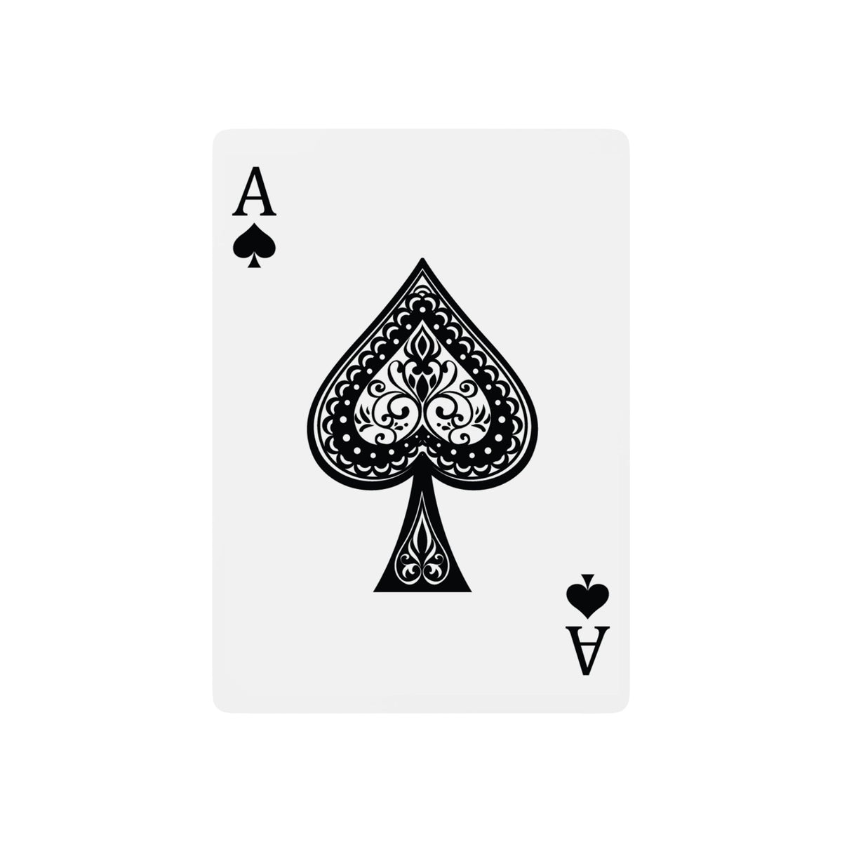 Native American Youth Sports Club Poker Playing Cards — Custom Ace Spade Design