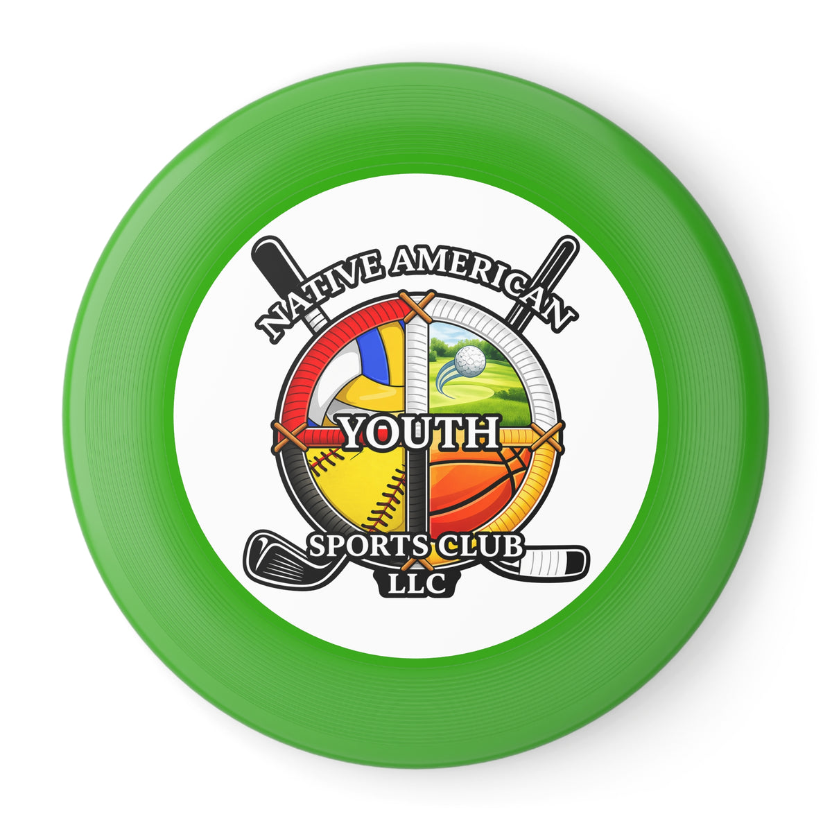 Wham-O Frisbee — Native American Youth Sports Club Logo Disc