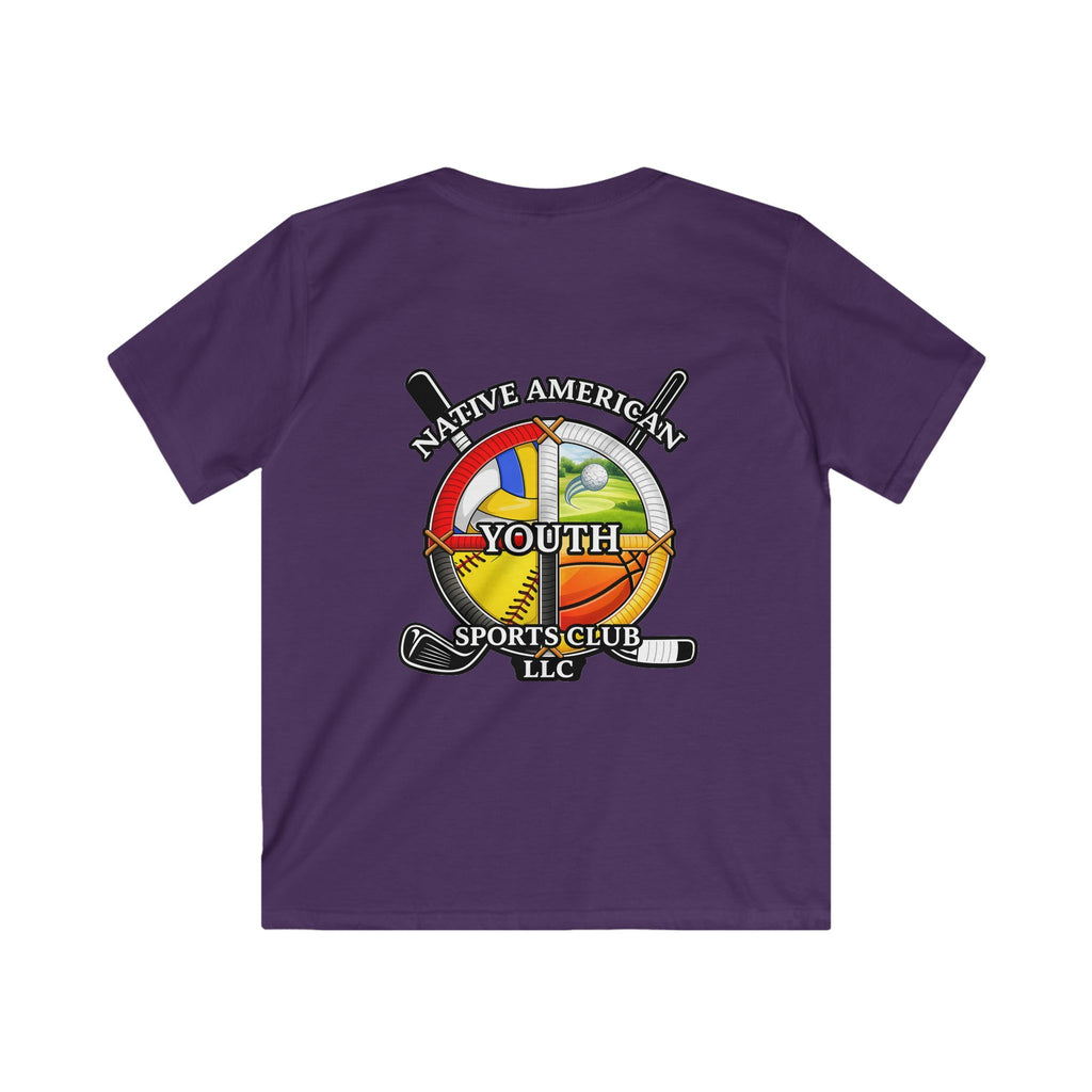 Native American Youth Sports Club Kids T‑Shirt — Multi‑Sport Logo Tee