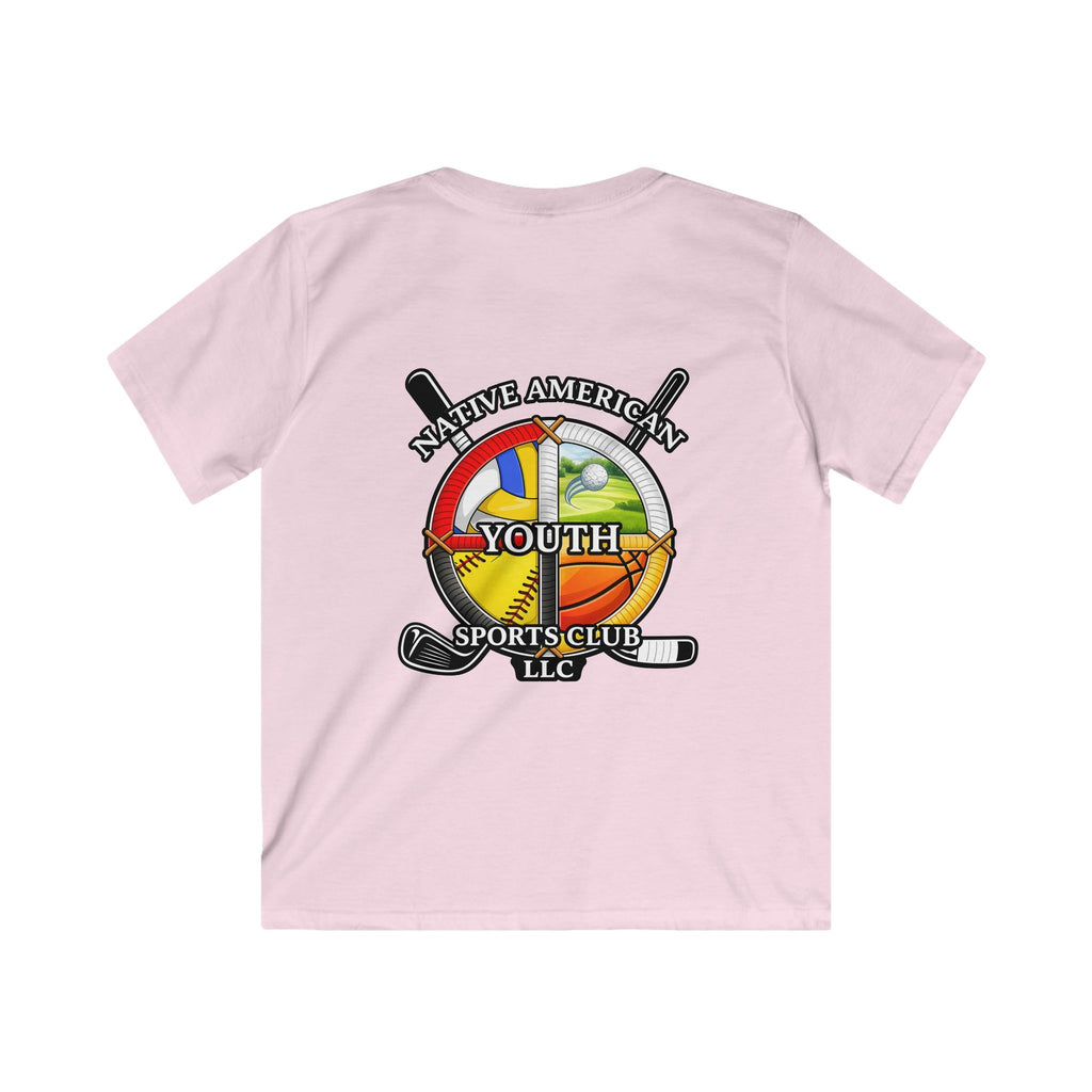 Native American Youth Sports Club Kids T‑Shirt — Multi‑Sport Logo Tee