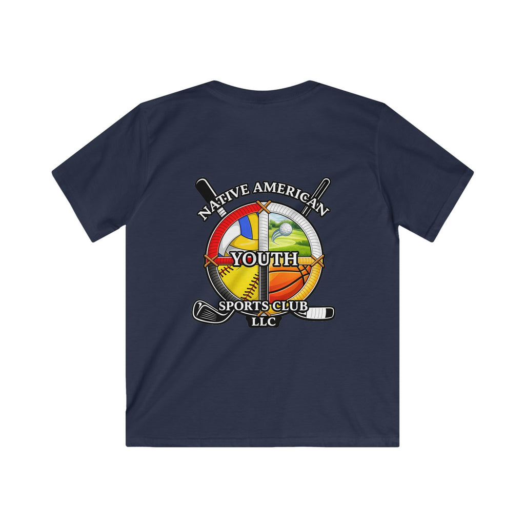 Native American Youth Sports Club Kids T‑Shirt — Multi‑Sport Logo Tee