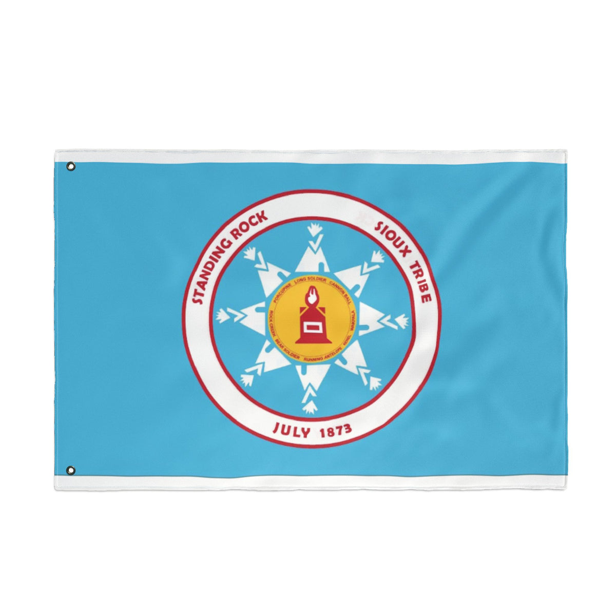 Standing Rock Sioux Tribe Seal Flag — Double-Sided Tribal Emblem Outdoor Flag