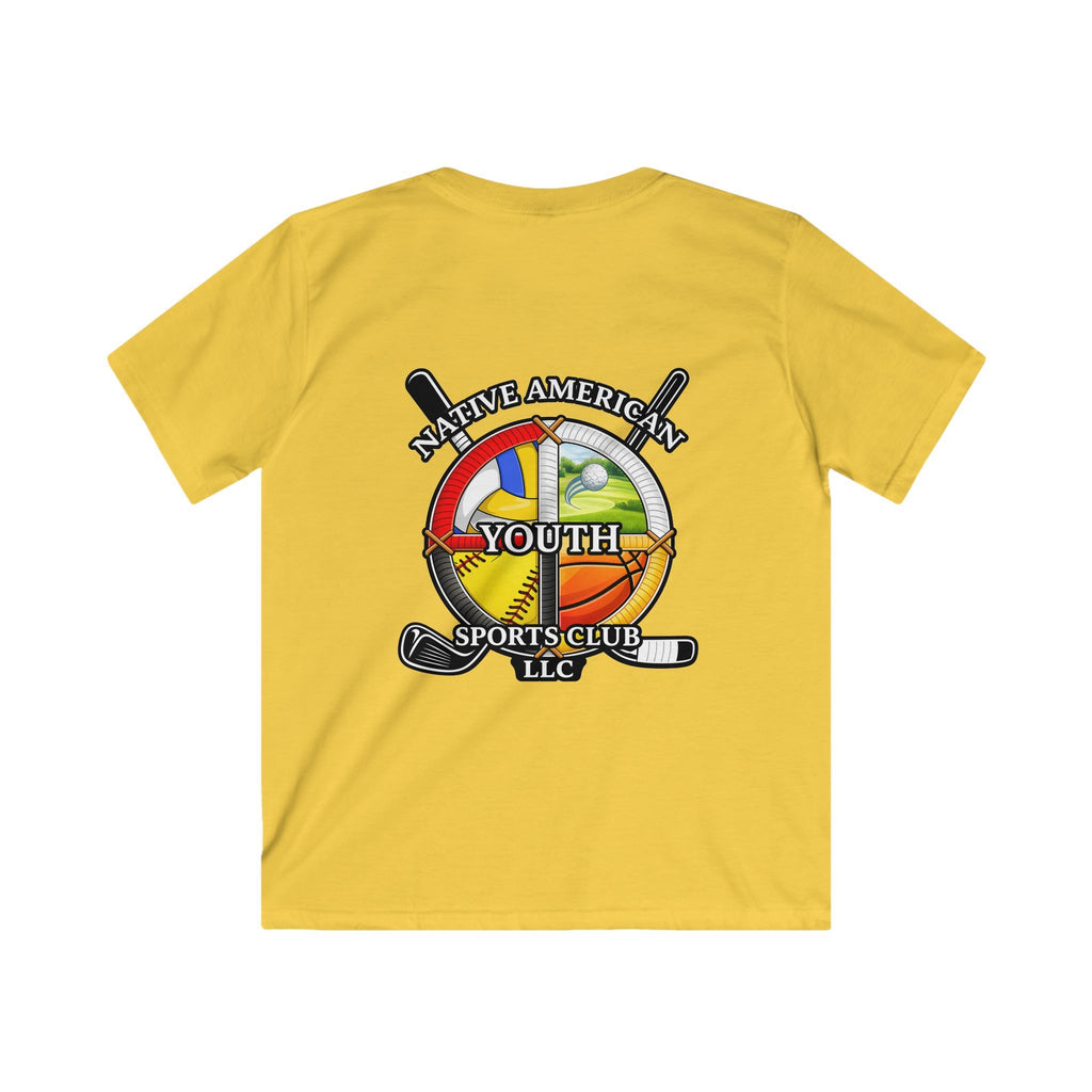 Native American Youth Sports Club Kids T‑Shirt — Multi‑Sport Logo Tee
