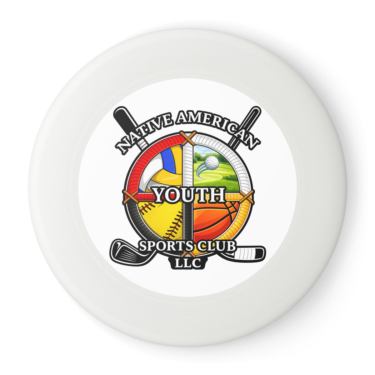 Wham-O Frisbee — Native American Youth Sports Club Logo Disc